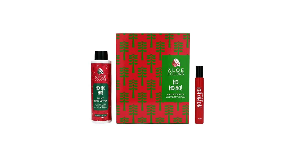 Aloe+ Colors Christmas Ho Ho Ho Gift Set Eau De Toilette & Milky Body Lotion