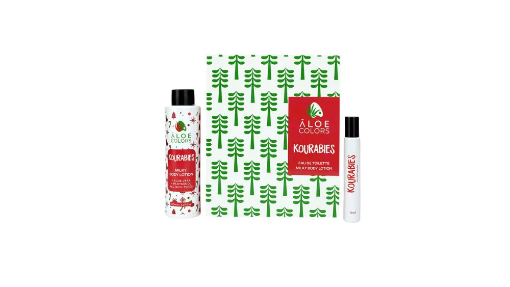 Aloe+ Colors Christmas Kourabies Gift Set Eau De Toilette & Milky Body Lotion