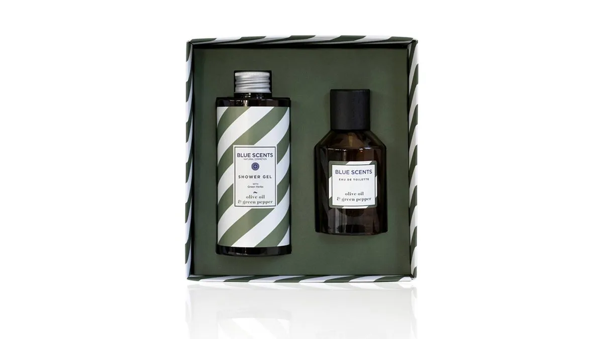 Blue Scents Gift Set Olive Oil & Green Pepper