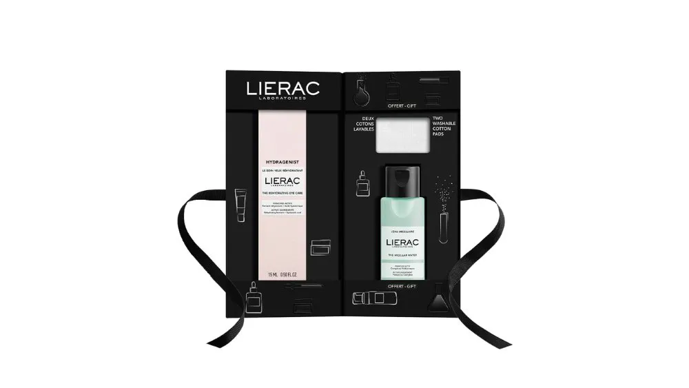 Lierac Xmas Set Hydragenist The Rehydrating Eye Care 15ml & Micellar Water 50ml