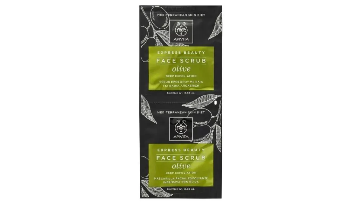 Apivita Express Beauty Face Scrub Olive 2x8ml