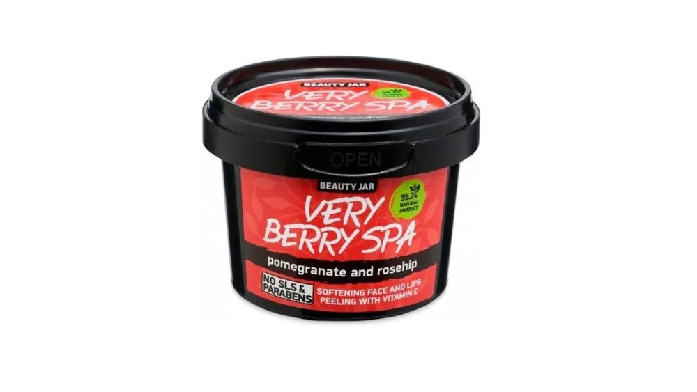 Beauty Jar “Very Berry Spa” Peeling Προσώπου & Χειλιών Με Βιταμίνη C. 120gr