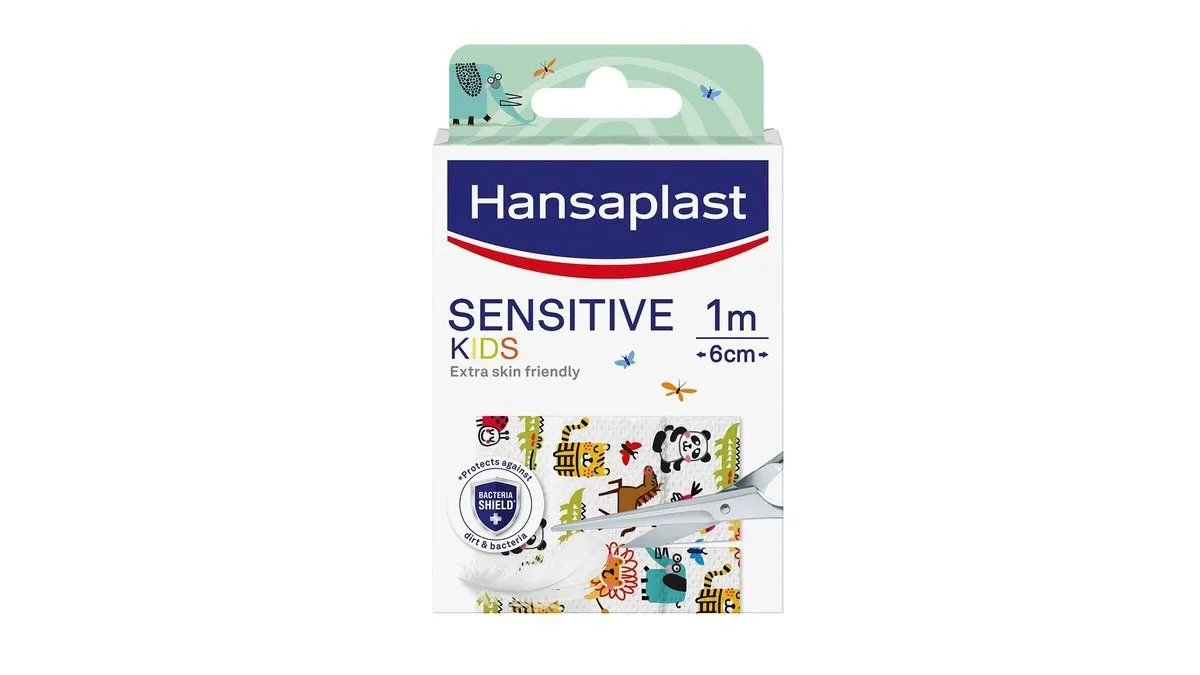 Hansaplast Sensitive Kids Animals Παιδικά Αυτοκόλλητα Επιθέματα(Ταινία) 1m x 6cm