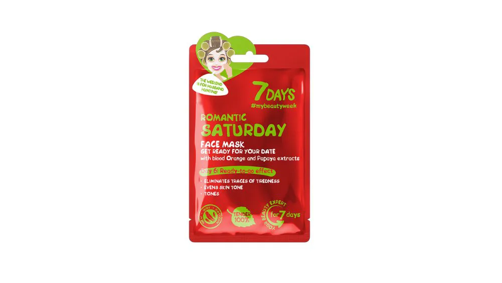 7DAYS Romantic Saturday Sheet Mask 28g