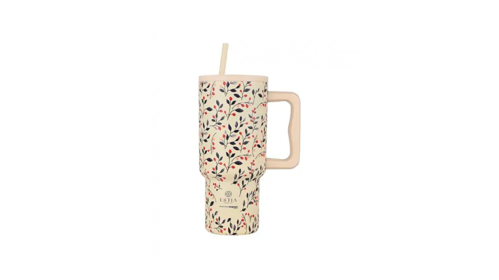 Estia Straw Tumbler XL 900ML Bloom Beige