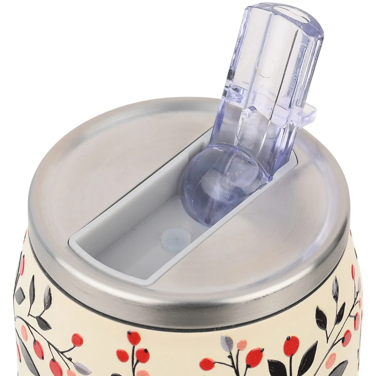 Estia Travel Cup 500ml Bloom Beige Ποτήρι Θερμός Ανοξείδωτο