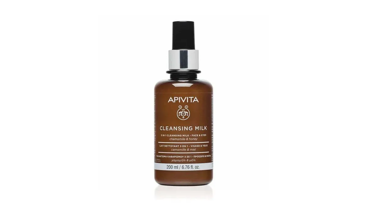 Apivita Cleansing Milk 3 σε 1 για Πρόσωπο & Μάτια Με Χαμομήλι & Μέλι 200ml