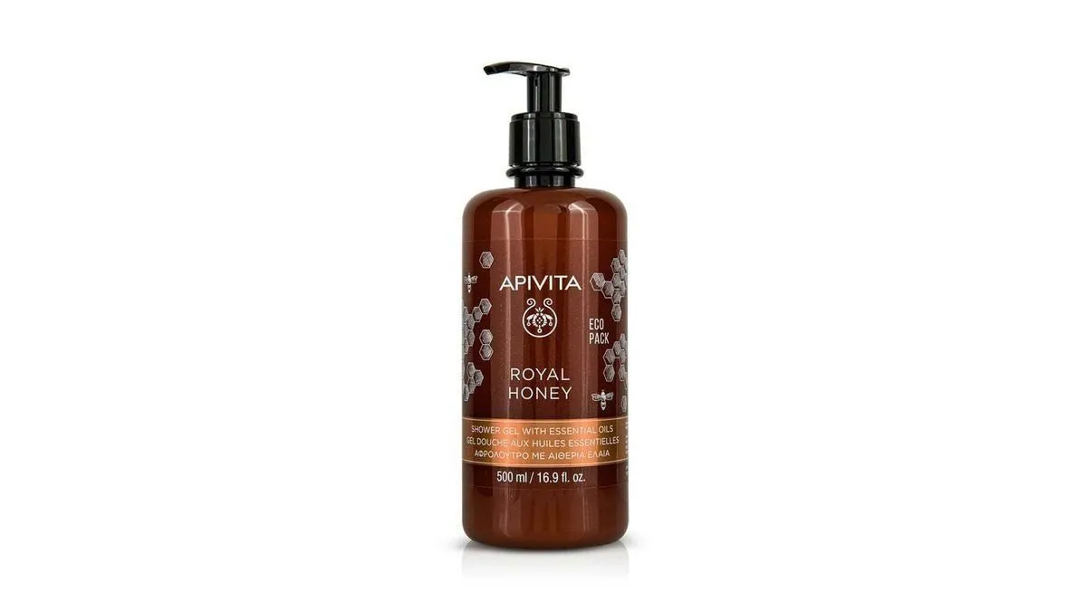 Apivita Royal Honey Shower Gel με Essential Oils Κρεμώδες Αφρόλουτρο με Αιθέρια Έλαια 500 ml