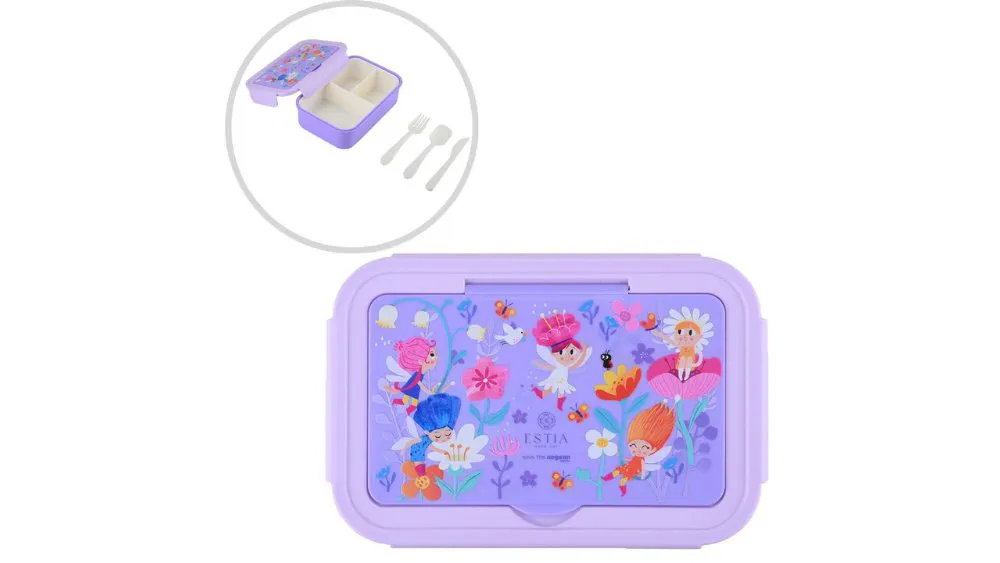 Estia Φαγητοδοχείο Με Χωρίσματα & Κουτάλι/ Πιρούνι /Μαχαίρι Fairy Tales