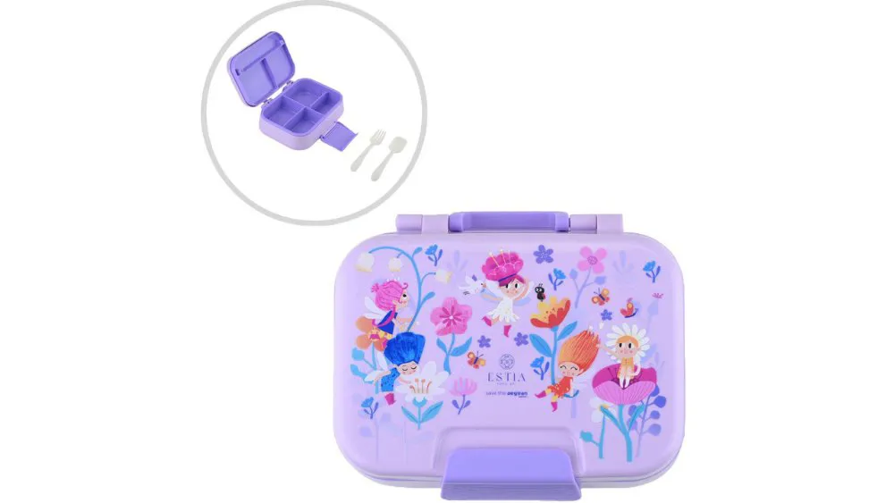 Estia Φαγητοδοχείο Με Χωρίσματα & Κουτάλι & Πιρούνι Fairy Tales