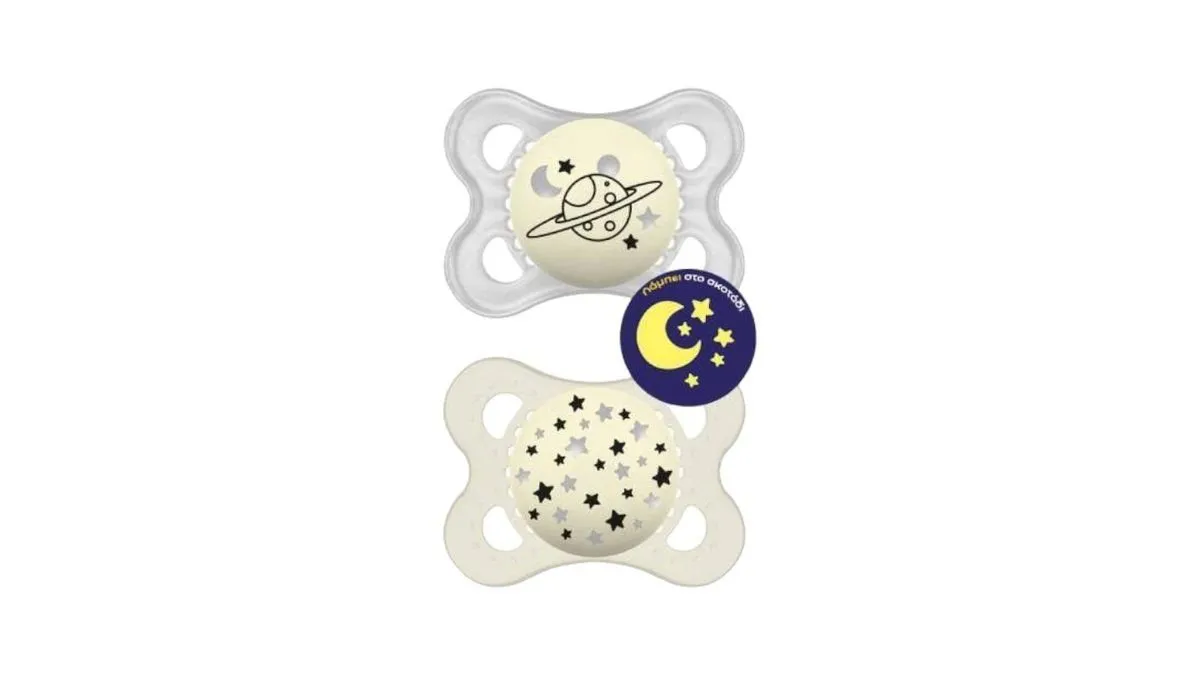 Mam Πιπίλα Original Night 2-6m (σιλικόνη) x2 Unisex