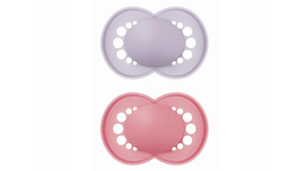 Mam Πιπίλα Original 6-16m (σιλικόνη) x2 Unprinted Girl