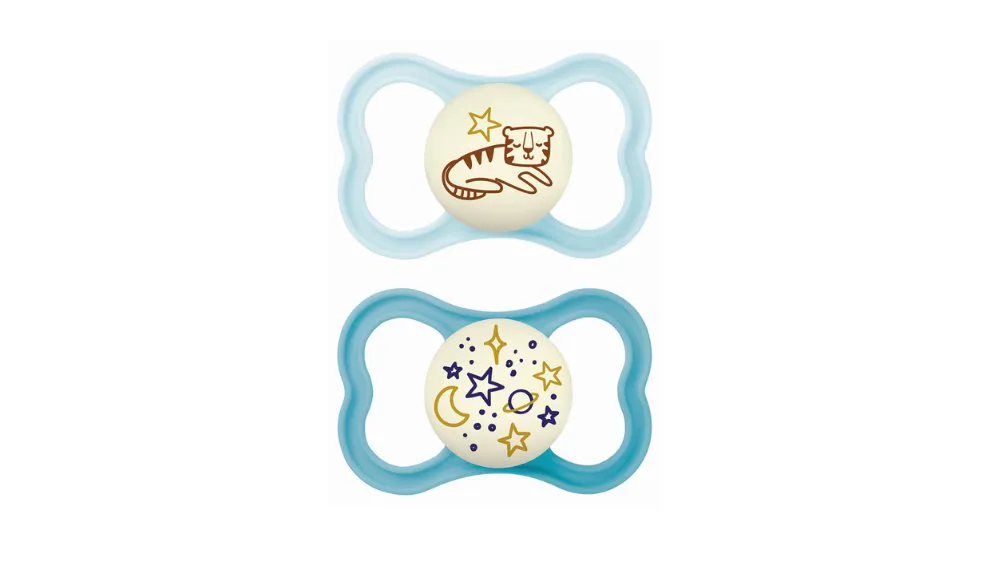 Mam Πιπίλα Supreme Night 6-16m (σιλικόνη) x2 Boy