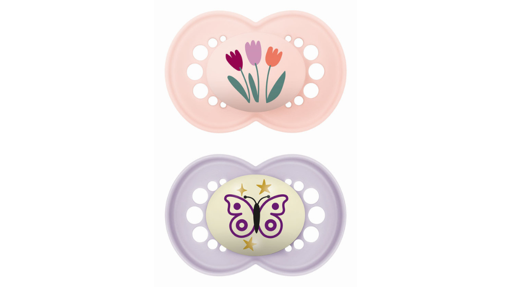 Mam Πιπίλα Day & Night 16m+ (σιλικόνη) x2 Girl