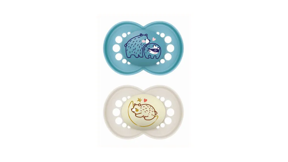 Mam Πιπίλα Day & Night 16m+ (σιλικόνη) x2 Boy