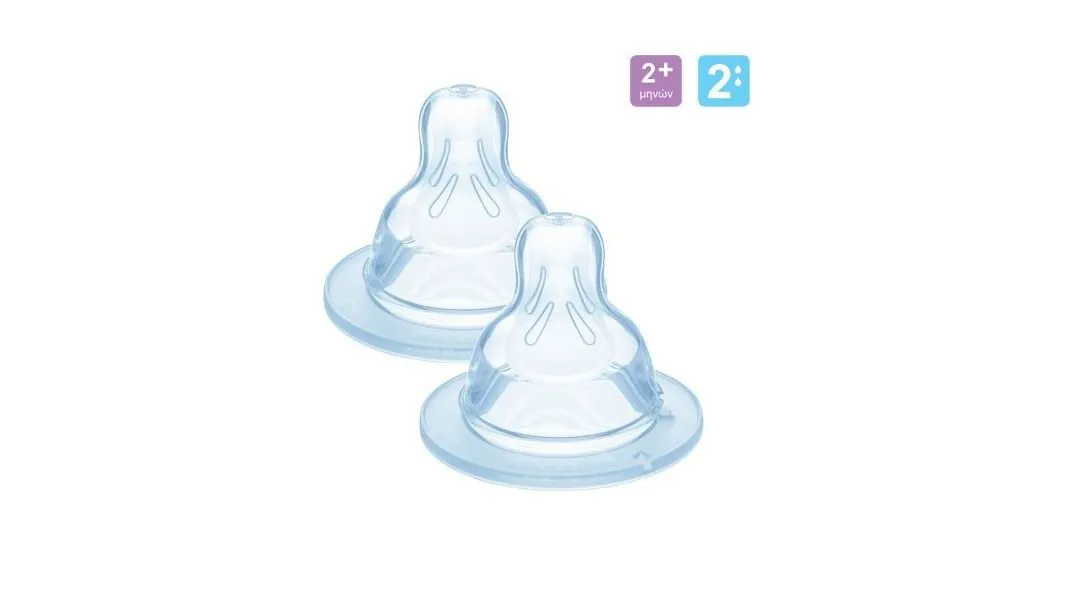 Mam Θηλή X2 Μέγεθος 2 Σιλικόνη 2+ Μεσαία Ροή