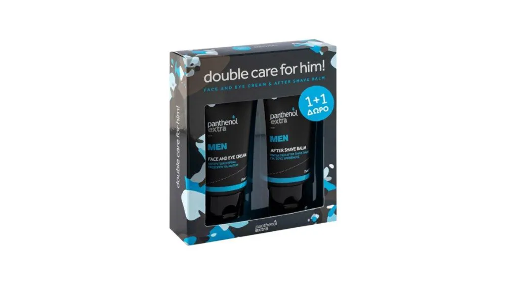 Panthenol Extra Men Double Care for Him Face Eye Cream & After Shave Balm