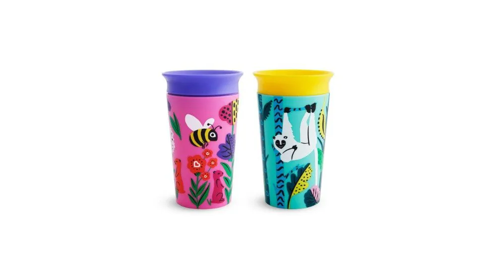 Munchkin Miracle 2 Τεμάχια Sippy Cup 266ml LEMUR/BEE 12+ μηνων