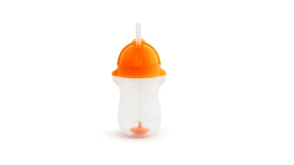 Munchkin Ποτήρι με καλαμάκι 296ml Tip & Sip Cup Tall Orange 12+ μηνων