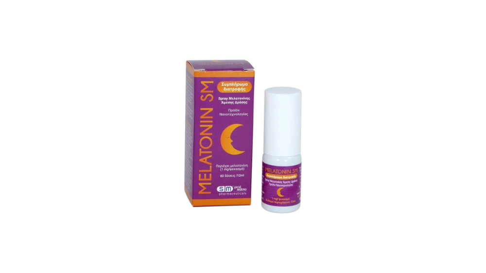 SM Melatonin Spray Συμπλήρωμα για τον Ύπνο 12 ml
