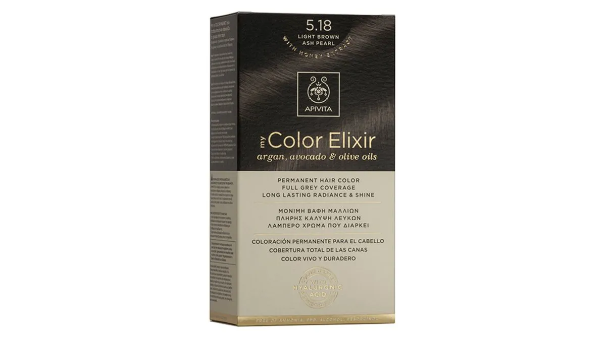 Apivita My Color Elixir N5.18 Καστανό Ανοιχτό 50 ml+Γαλάκτωμα Ενεργοποίησης 75ml