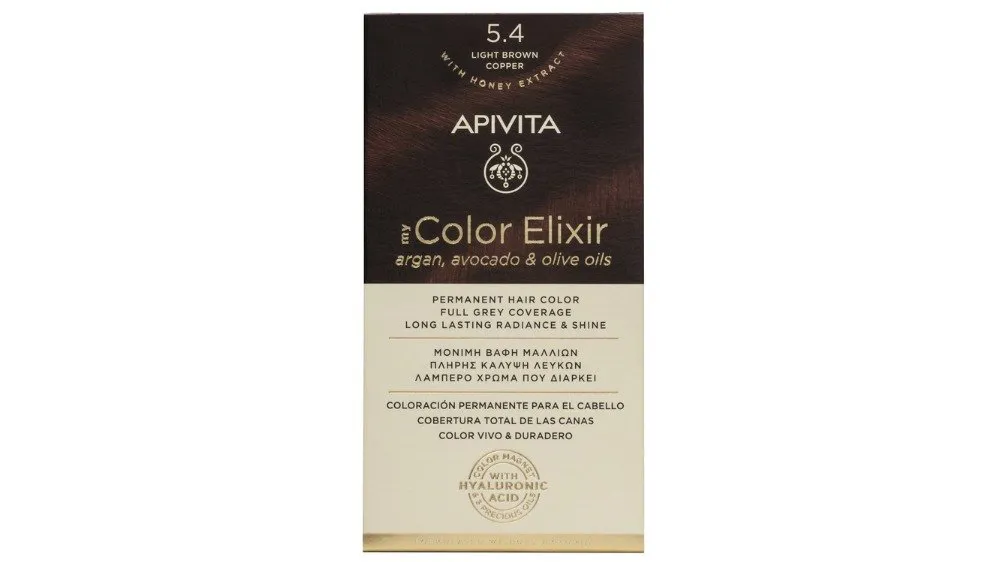 Apivita My Color Elixir N5.4 Καστανό Ανοιχτό 50 ml+Γαλάκτωμα Ενεργοποίησης 75 ml