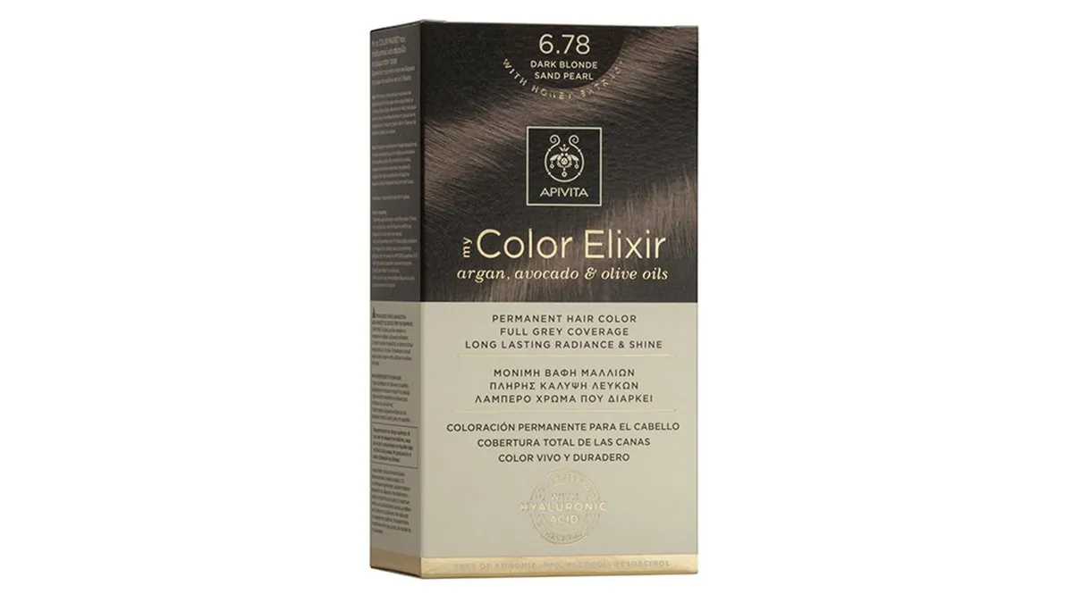 Apivita My Color Elixir N6.78 Ξανθό Σκούρο Μπεζ Περλέ 50 ml + Γαλάκτωμα Ενεργοποίησης 75 ml