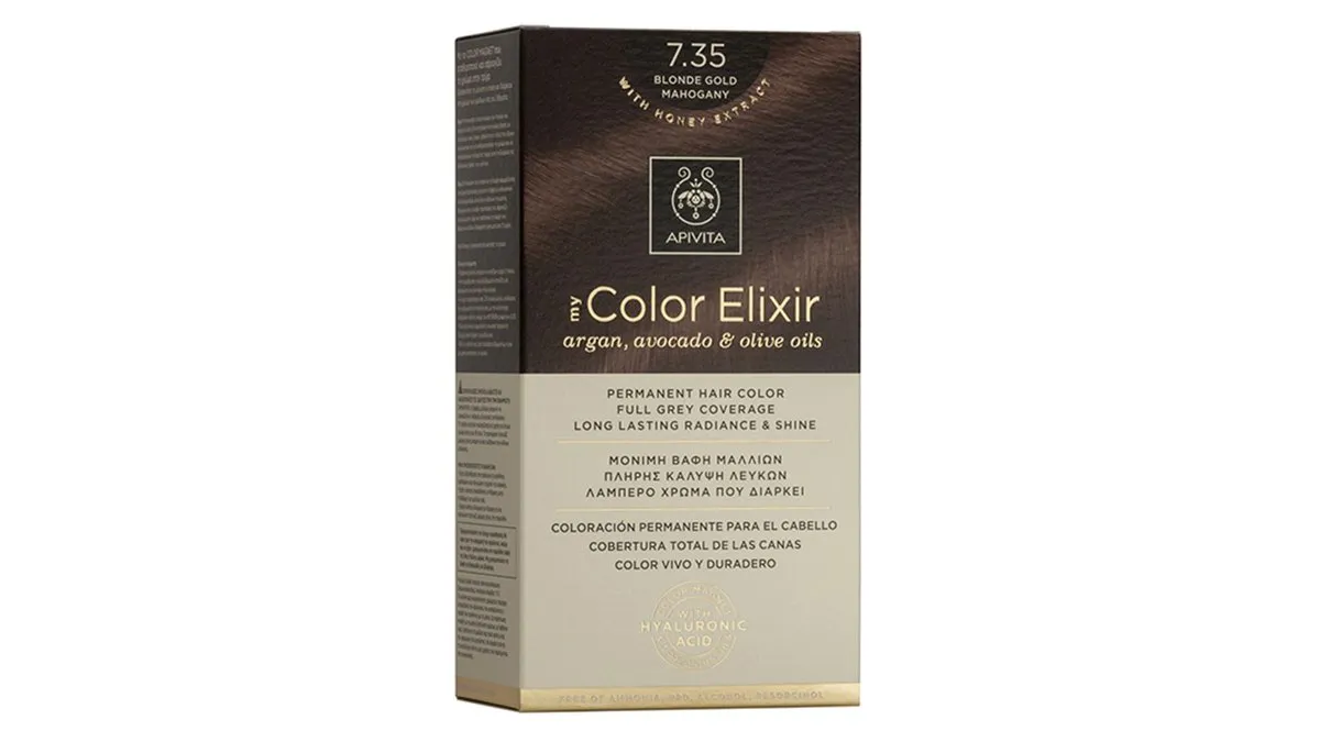Apivita My Color Elixir N7.35 Ξανθό Μελί Μαόνι 50 ml + Γαλάκτωμα Ενεργοποίησης 75 ml