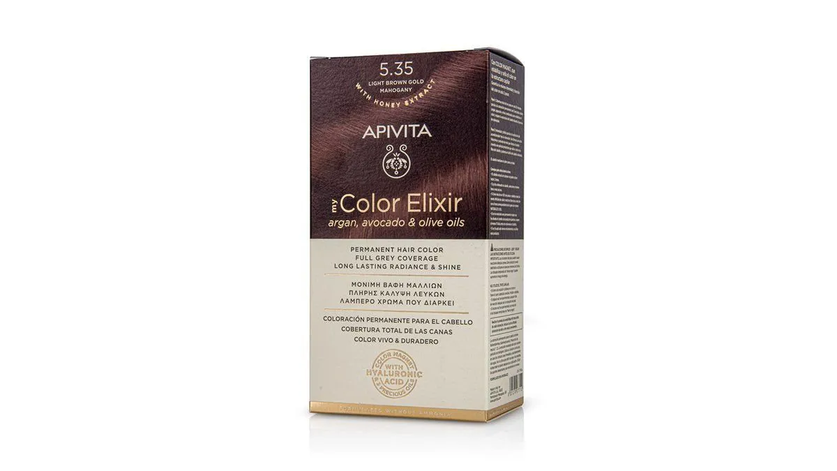 Apivita Hair Color 5.35 Elixir Kit
