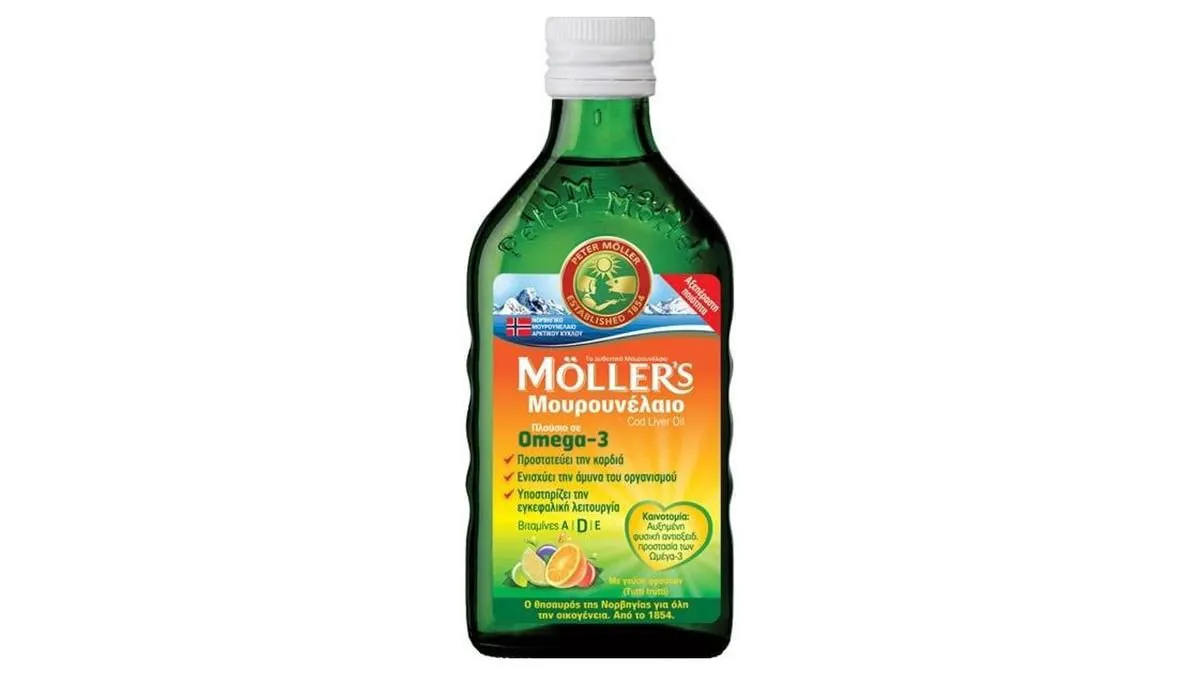 Moller S Μουρουνέλαιο Tutti Frutti 250 ml