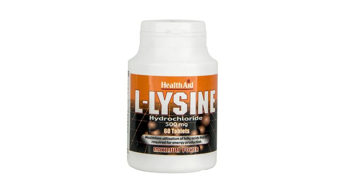 Health Aid L–Lysine 500mg 60tabs