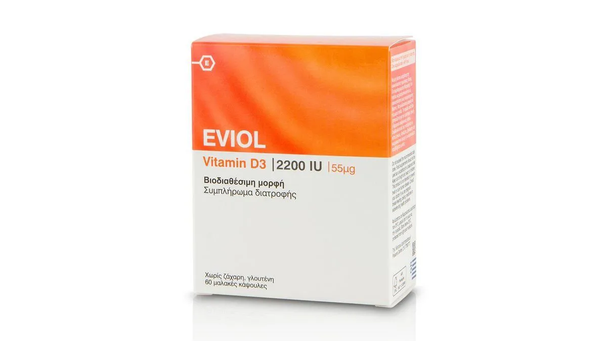 Eviol VitD3 2200IU 30 Caps