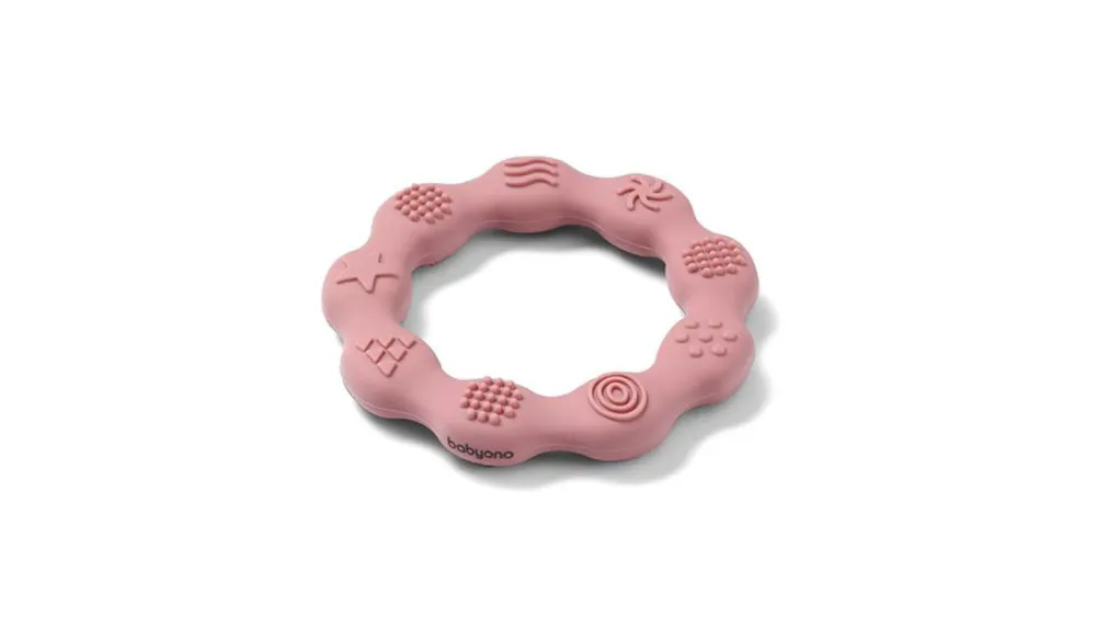 Babyono Βρεφικό Μασητικό Ροζ