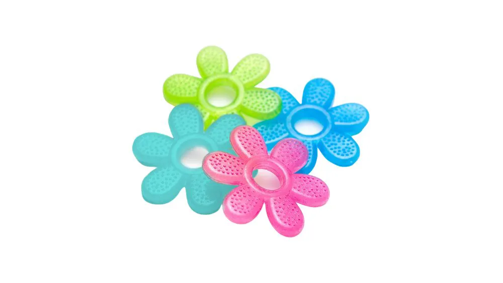 BabyOno Gel Teether For Babies Daisy