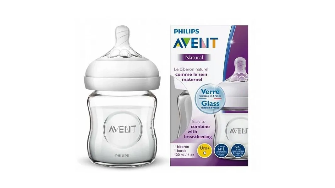 Philips Avent Γυάλινο Μπιμπερό 120 ml Χωρίς Bpa