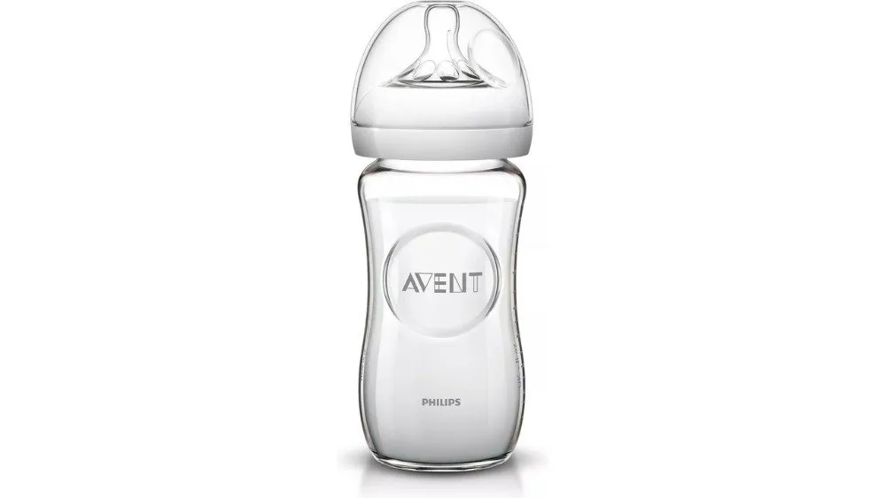 Philips Avent Natural Γυάλινο Μπιμπερό 240ml 1m+