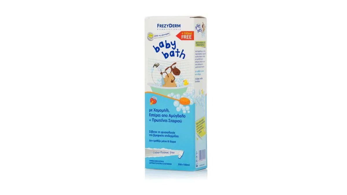 Frezyderm Baby Bath Απαλό Βρεφικό Αφρόλουτρο 300 ml