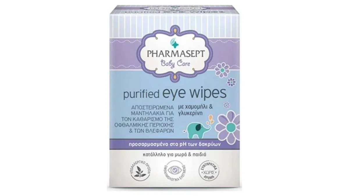 Pharmasept Baby Purified Eye Wipes 10Pcs