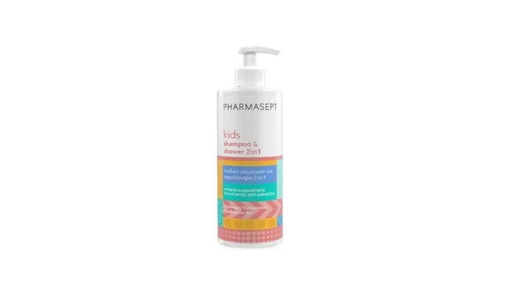 Pharmasept Kids Shampoo & Shower 2 in 1 Απαλό Παιδικό Σαμπουάν & Αφρόλουτρο 500m