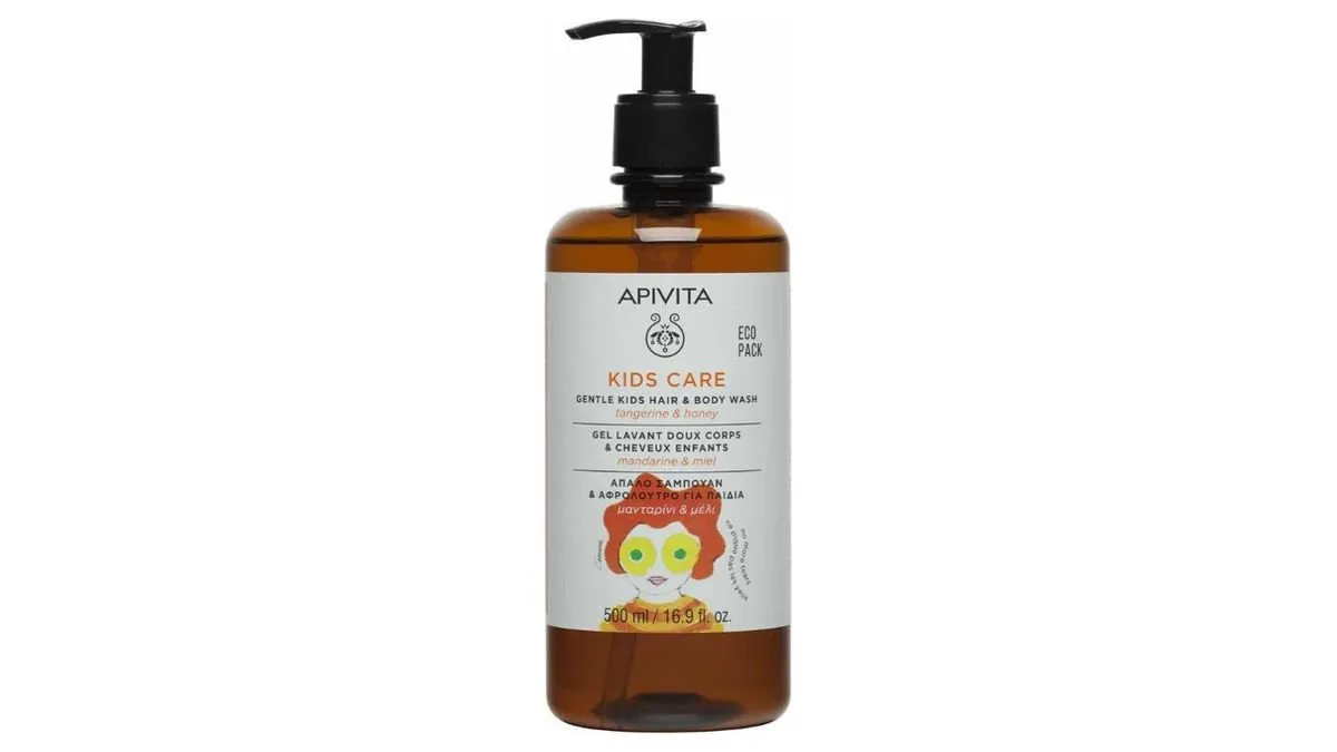 Apivita Eco Pack Kids Σαμπουάν&Αφρόλουτρο Μανταρίνι&Μέλι 500ml