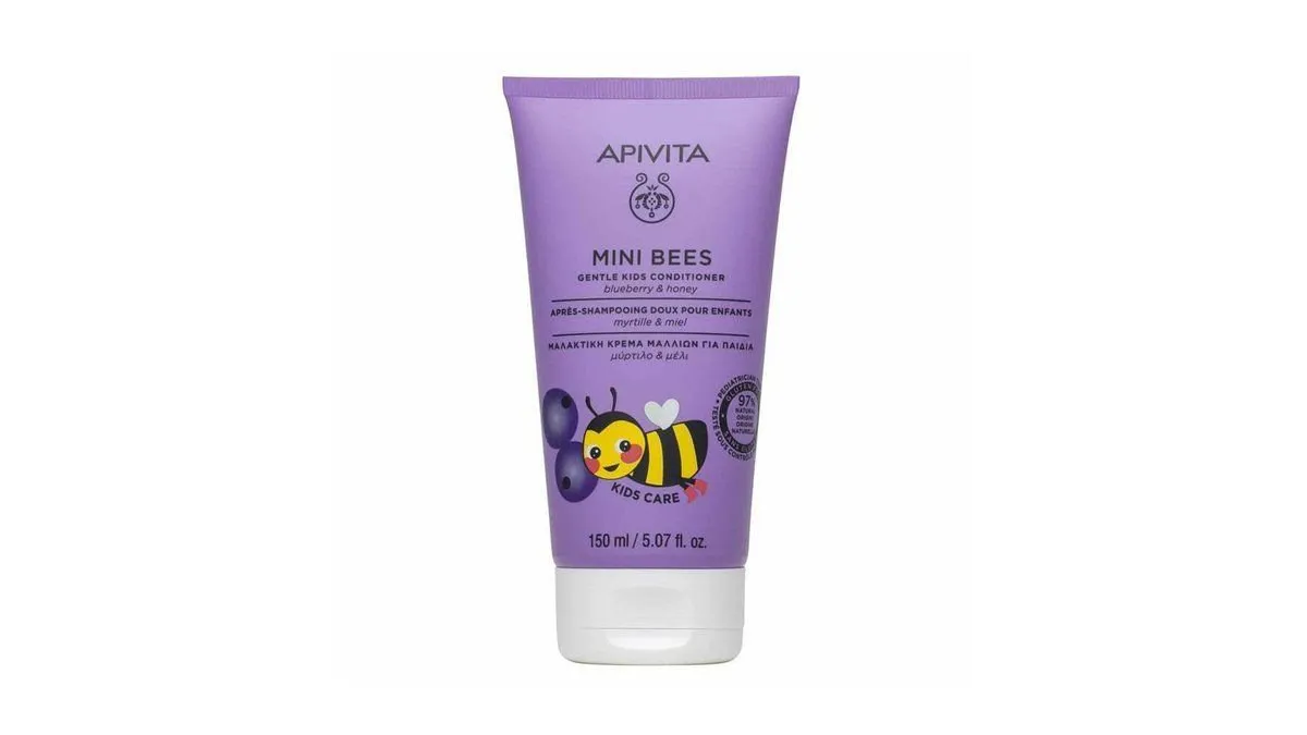 Apivita Mini Bees Μαλακτική Κρέμα Μαλλιών για Παιδιά με Μύρτιλο & Μέλι 150 ml