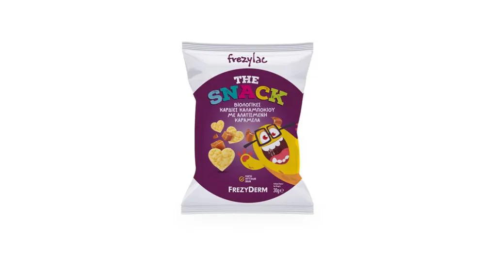 Frezylac The Snack Βιολογικές Καρδιές Καλαμποκιού Με Αλατισμένη Καραμέλα
