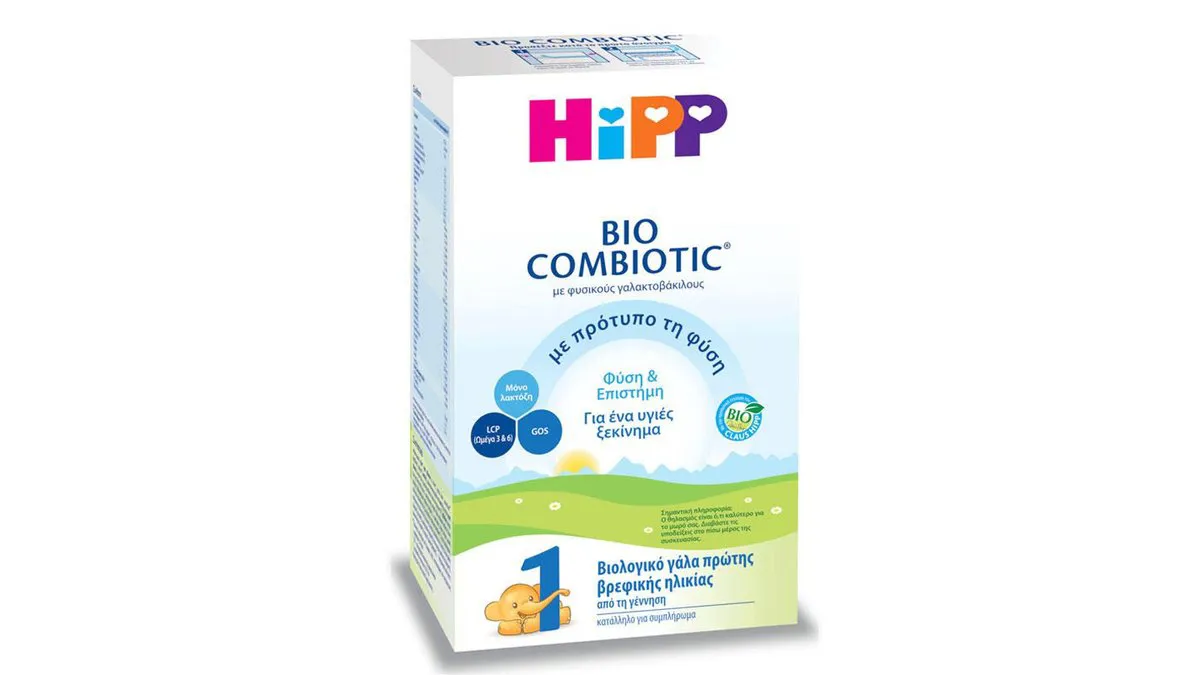 Hipp Bio Combiotic 1 Βιολογικό Γάλα 600 g