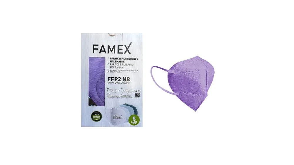 Μάσκα KN95 - FFP2 Μωβ