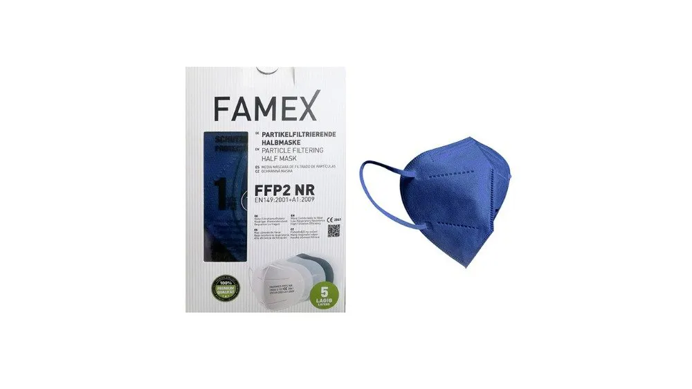 Μάσκα KN95 - FFP2 Μπλέ