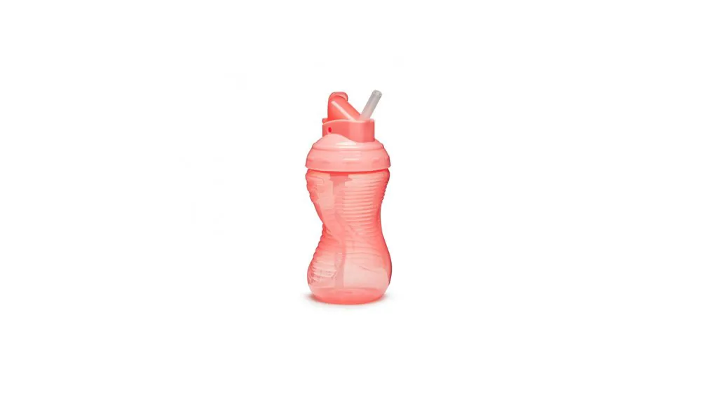 Munchkin Mighty Grip Straw Pink 296ml