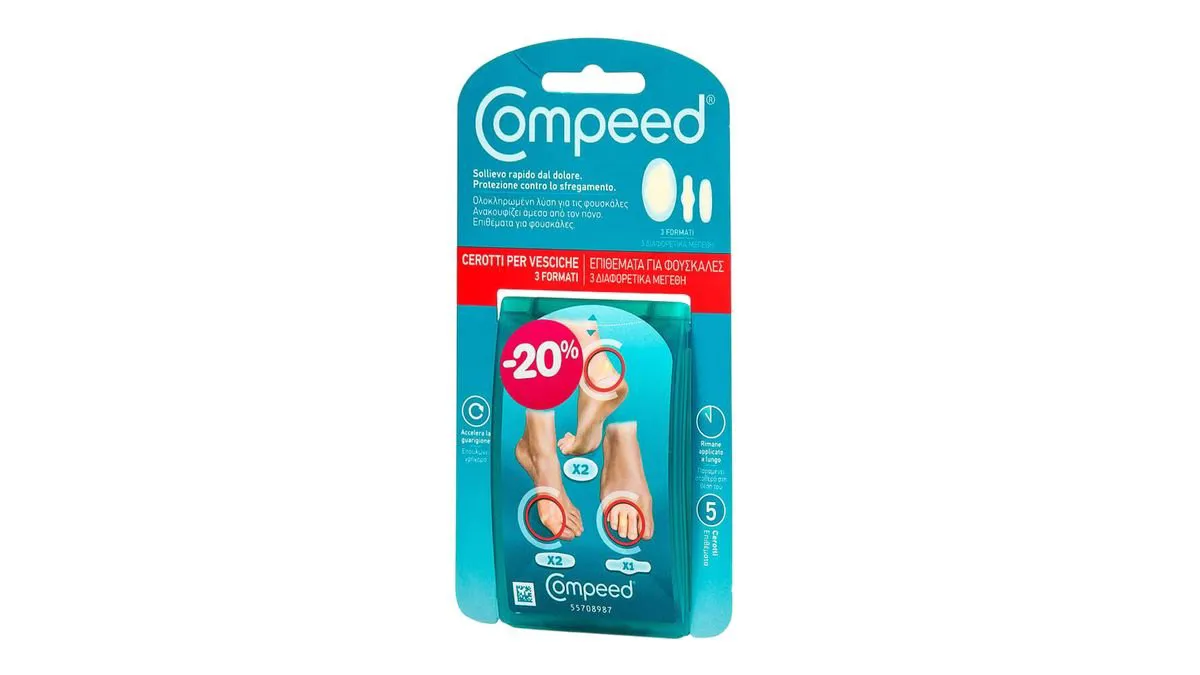 Compeed Επιθέματα για Φουσκάλες 3 Διαφορετικά Μεγέθη 5 τμχ