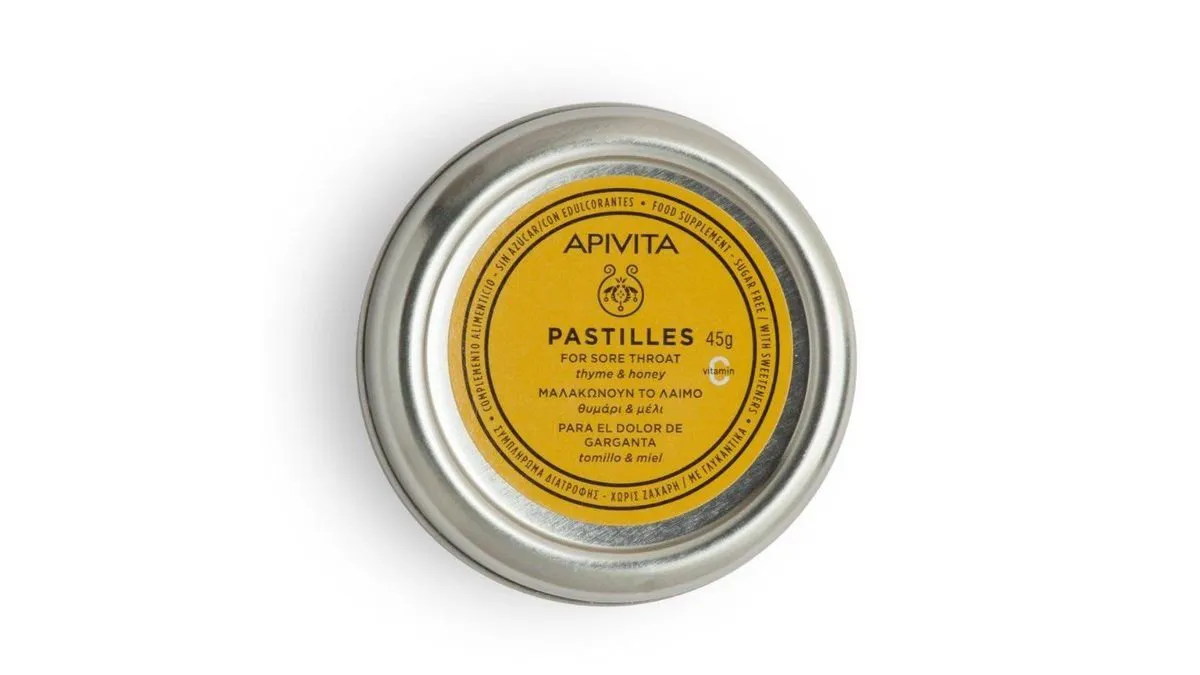 Apivita Pastilles Tins Thyme & Honey 45 g