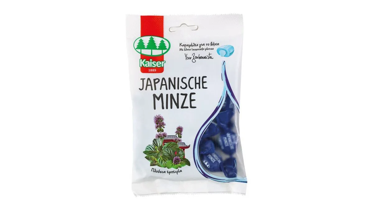 Kaiser Καραμέλες Japanische Minz Από Έλαιο Ιαπωνικής Μέντας 90 g