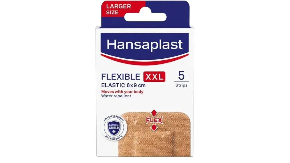 Hansaplast Flexible XXL Strips 6x9cm 5pcs